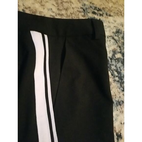 Amanda + Chelsea Women's Black White Stripes Pants Size 2 - Picture 11 of 16